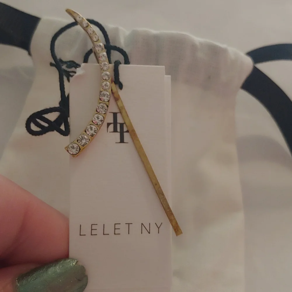 Lelet NY Swarovski crystal hair pin NWT